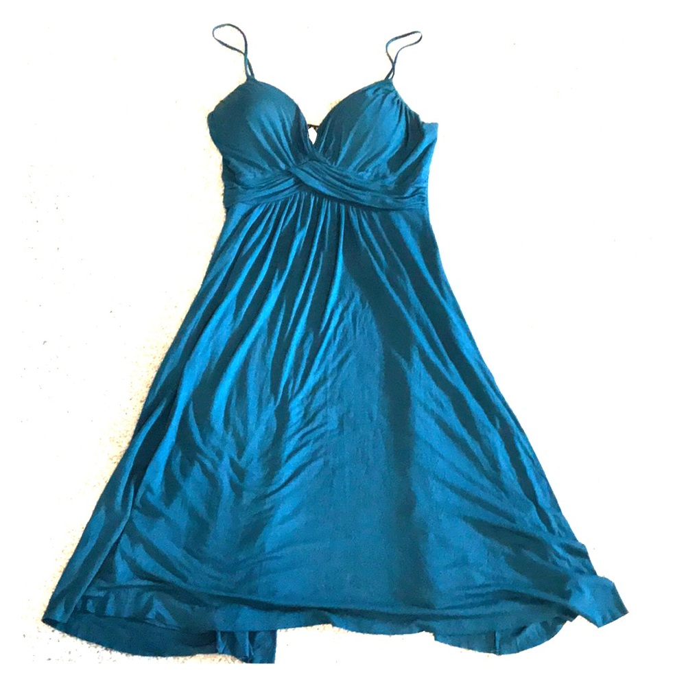 Turquoise Empire Waist Dress